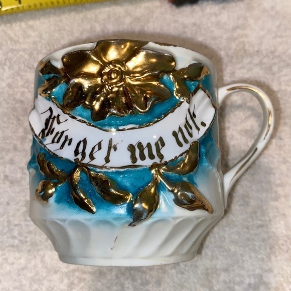 Forget me not cup 1900-1909 antique gilded - Picture 1 of 7